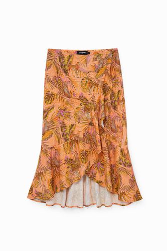 Tropical flounce skirt - RED - XL - Desigual - Modalova