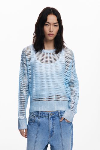 Pull ajouré métallisé - Desigual - Modalova