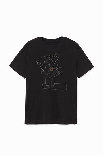T-Shirt Hand - BLACK - S - Desigual - Modalova