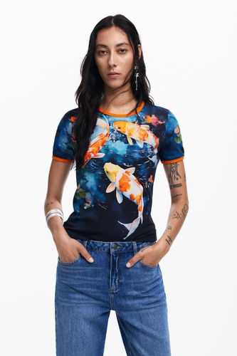 Koi T-shirt - BLUE - XS - Desigual - Modalova