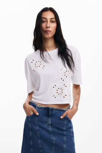 Camiseta lisa detalles - WHITE - L - Desigual - Modalova