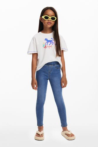 Leggings denim elásticos - 7/8 - Desigual - Modalova