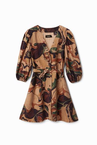 Short camouflage shirt dress - - XS - Desigual - Modalova