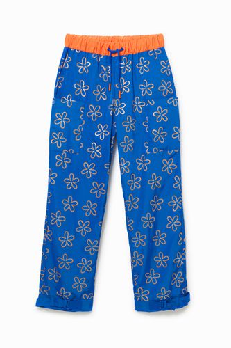 Long floral trousers - BLUE - M - Desigual - Modalova