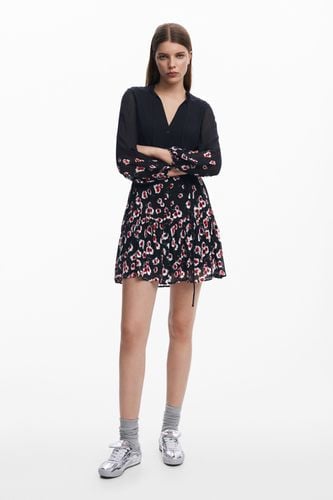 Floral short dress - BLACK - XS - Desigual - Modalova