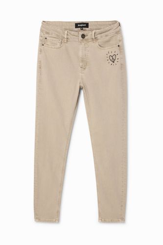Skinny cropped jeans - BROWN - 24 - Desigual - Modalova