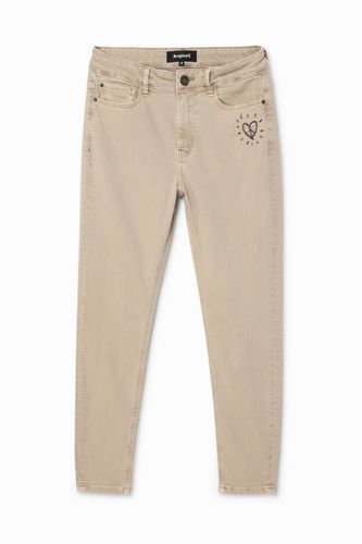 Skinny cropped jeans - BROWN - 32 - Desigual - Modalova