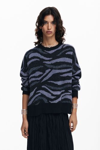 Animal print sweater - BLACK - L - Desigual - Modalova