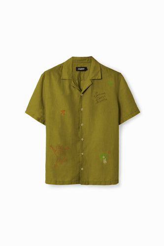 Camisa resort bordados - GREEN - M - Desigual - Modalova