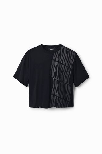 Camiseta sport cropped - BLACK - S - Desigual - Modalova