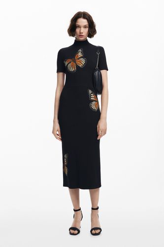 Slim midi butterfly dress - L - Desigual - Modalova