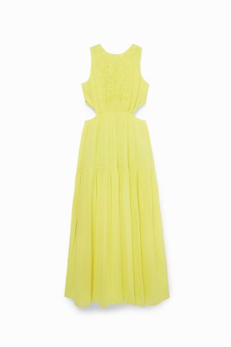 Yellow cut-out dress - YELLOW - L - Desigual - Modalova
