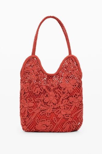 Bolso hombro crochet mediano - U - Desigual - Modalova