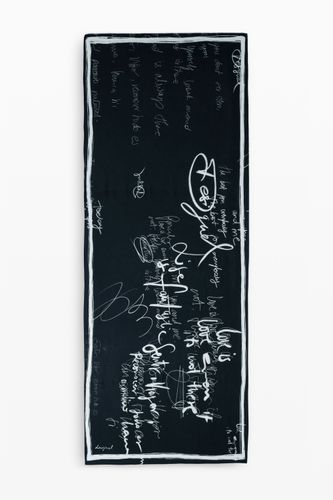 Foulard lettering - BLACK - U - Desigual - Modalova
