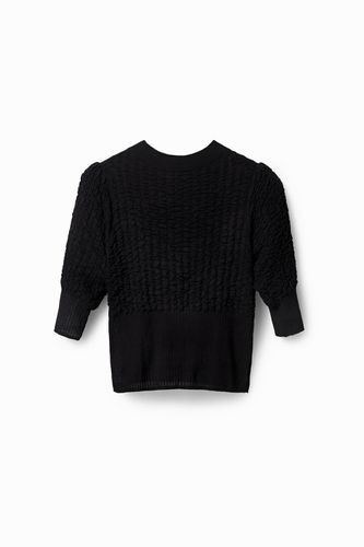 Tricot T-shirt - BLACK - XS - Desigual - Modalova