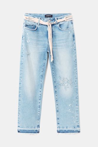 Slim jeans cropped - BLUE - 24 - Desigual - Modalova