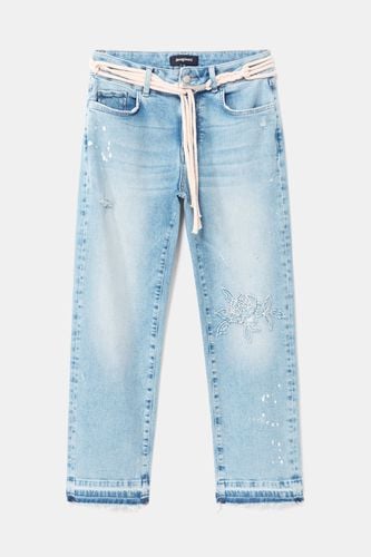 Slim jeans cropped - BLUE - 28 - Desigual - Modalova
