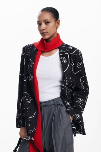 Face blazer - BLACK - M - Desigual - Modalova