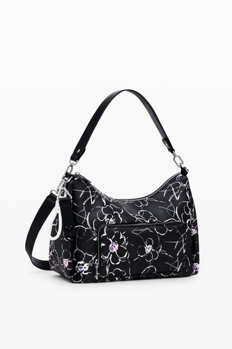 Floral M crossbody bag - BLACK - U - Desigual - Modalova