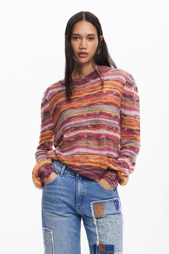 Striped sweater - RED - S - Desigual - Modalova