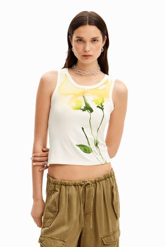 Camiseta de punto acuarela flor - - XS - Desigual - Modalova
