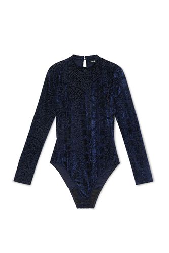 Slim bodysuit paisley - BLUE - XL - Desigual - Modalova