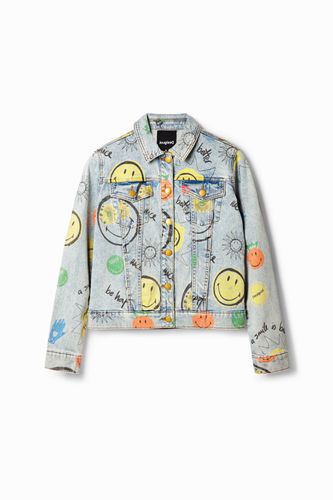 Chaqueta vaquera oversize Smiley® - Desigual - Modalova