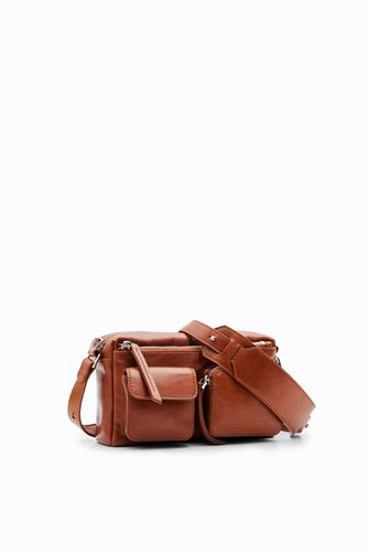 S leather pockets crossbody bag - - U - Desigual - Modalova