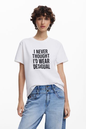 Camiseta "I NEVER THOUGHT" - M - Desigual - Modalova