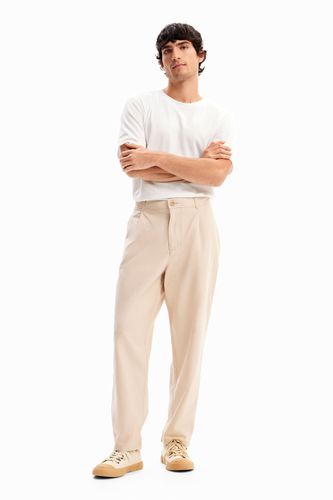 Tapered chino trousers - WHITE - 28 - Desigual - Modalova