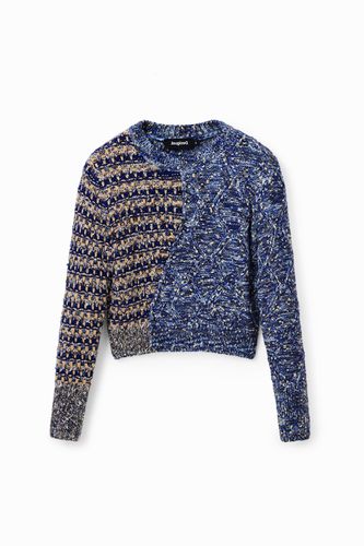 Hybrid chunky knit pullover - - M - Desigual - Modalova
