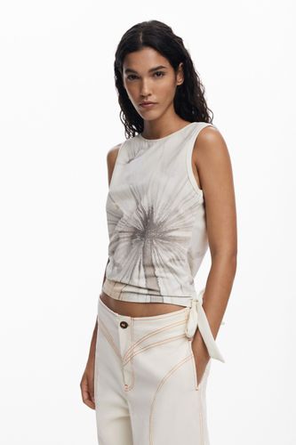 Dandelion tie T-shirt - WHITE - XL - Desigual - Modalova