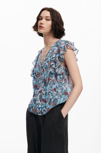 Blusa estampado flores - BLUE - L - Desigual - Modalova