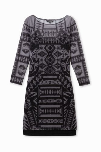 Geometric print fitted dress Designed by M. Christian Lacroix - - XL - Desigual - Modalova