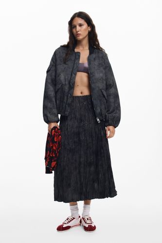 Falda midi pliegues - BLACK - S - Desigual - Modalova