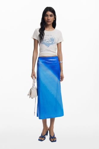 Falda midi Tie-Dye - BLUE - XS - Desigual - Modalova