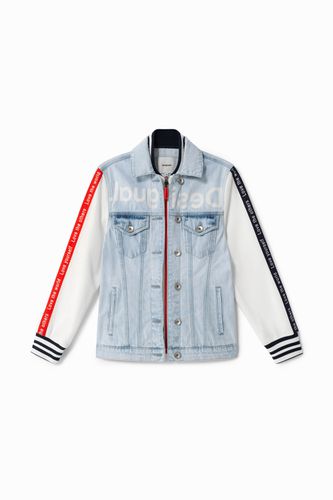 Jean and sporty patch jacket - - XS - Desigual - Modalova