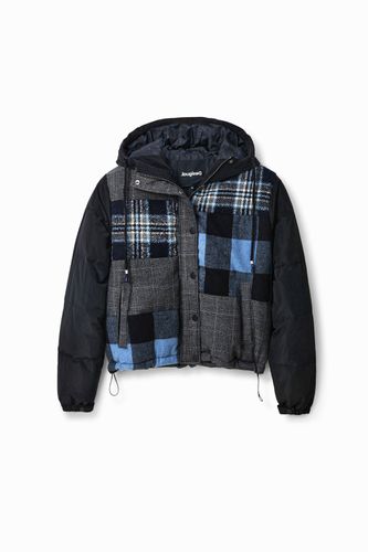 Short padded patchwork jacket - - S - Desigual - Modalova
