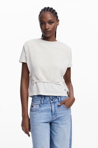 In-1 T-shirt vest - WHITE - S - Desigual - Modalova