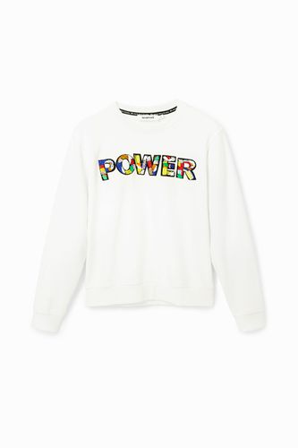 Sudadera parche "Power" - XS - Desigual - Modalova