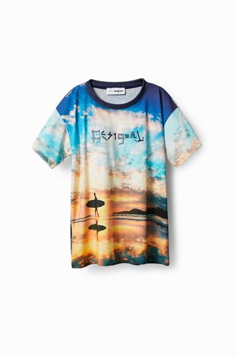 Camiseta surf - BLUE - 3/4 - Desigual - Modalova