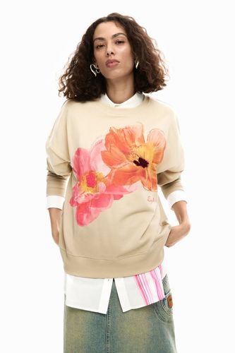 Sudadera flores - RED - S - Desigual - Modalova