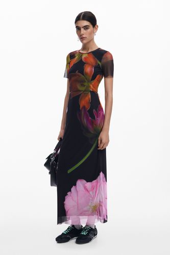 Vestido tul flor - Desigual - Modalova