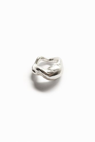 Zalio silver plated organic shape ring - - L - Desigual - Modalova