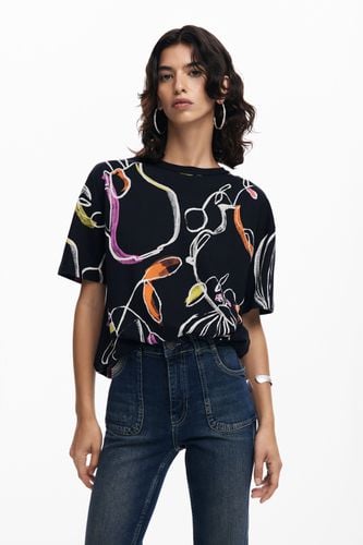 Arty T-shirt - BLACK - M - Desigual - Modalova