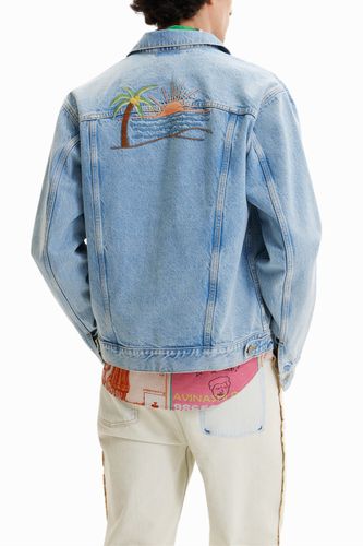 Chaqueta vaquera trucker bordados - - S - Desigual - Modalova
