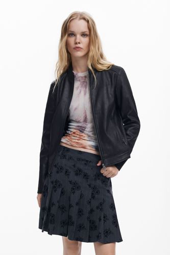 Slim biker jacket - BLACK - XS - Desigual - Modalova