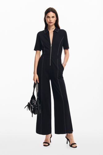 Long jumpsuit with topstitching - M - Desigual - Modalova