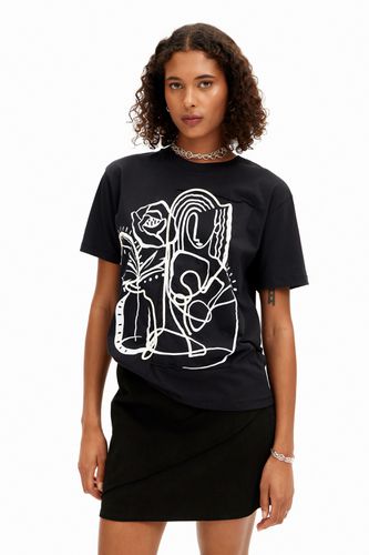 Arty illustration T-shirt - - L - Desigual - Modalova