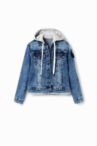 Chaqueta vaquera trucker capucha - S - Desigual - Modalova